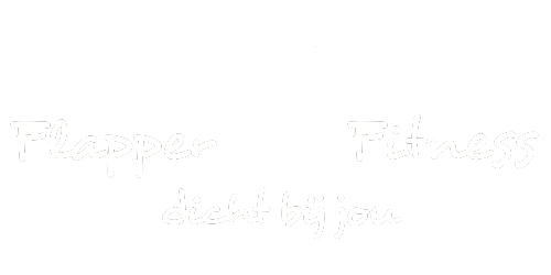 Flapper Fitness Logo Wit